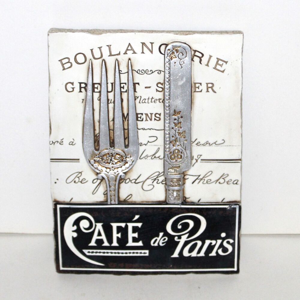 Wall Plaque Cafe de Paris New View Gifts and Accessories French Decor sign